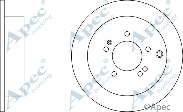 APEC BRAKING Тормозной диск DSK2126